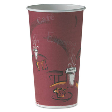 Dart® Polycoated Hot Paper Cups, 4 Oz, Bistro Design, 50-pack, 20 Pack-carton freeshipping - TVN Wholesale